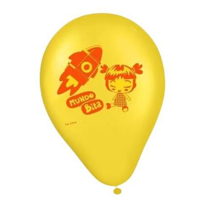 Imagem de Kit Festa 26Pçs Decoração Mundo Bita Painel + 25 Bexigas