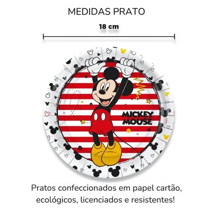 Imagem de Kit Festa Aniversário 8 Copos 8 Pratos Mickey Mouse Disney