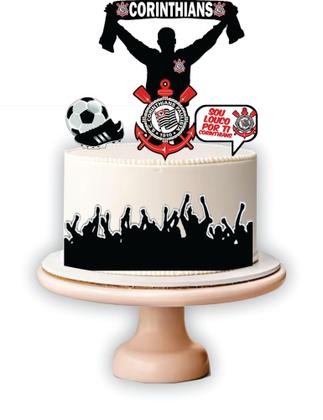 Imagem de Kit Festa Aniversário Só 1 Bolinho Corinthians