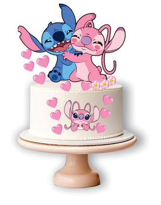 Imagem de Kit Festa Aniversário Só 1 Bolinho Lilo e Angel