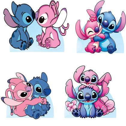 Imagem de Kit Festa Aniversário Só 1 Bolinho Lilo e Angel