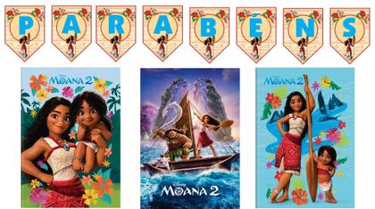 Imagem de Kit Festa Aniversário Só 1 Bolinho Moana
