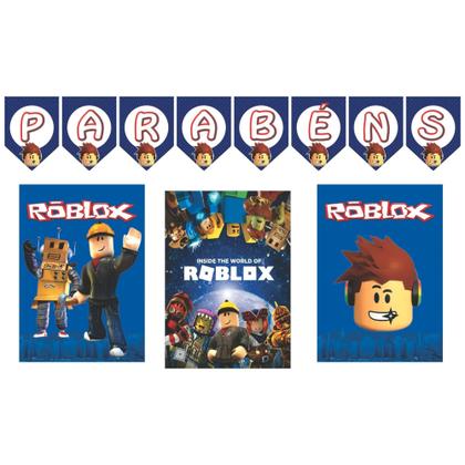 Imagem de Kit Festa Aniversário Só 1 Bolinho Roblox