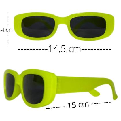 Imagem de Kit Festa Balada 60 Óculos Neon Coloridos Com Lente Luz Negr