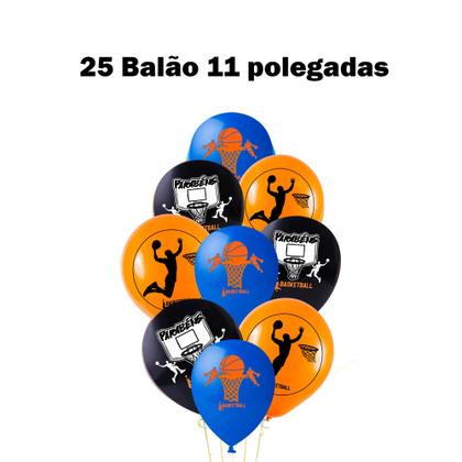 Imagem de Kit festa Basquete Decoração aniversário EVA + 25 Balão 11"