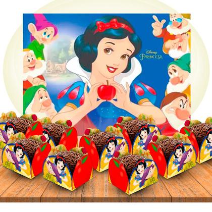 Imagem de Kit festa Branca de neve Completo 51 pçs Aniversário mai cor