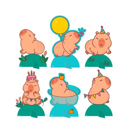 Imagem de Kit festa Capivara Decoração Aniversário completo 133pçs