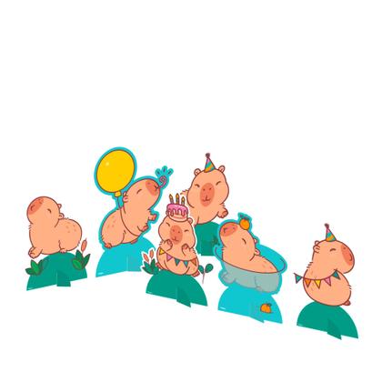Imagem de Kit festa Capivara Decoração Aniversário completo 133pçs