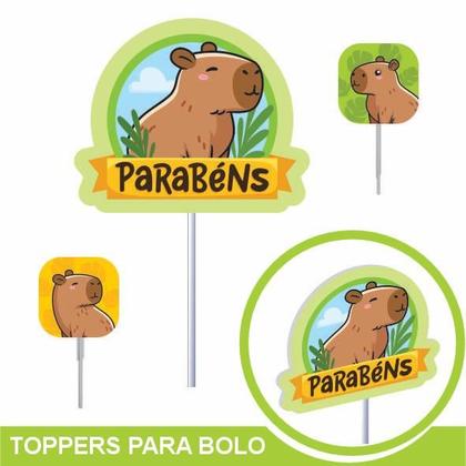 Imagem de Kit festa Capivara Decoração Aniversário completo + balão