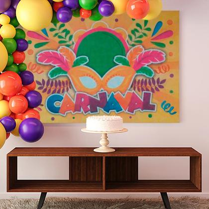 Imagem de Kit festa Carnaval Decoração Aniversário Toalha + Painel