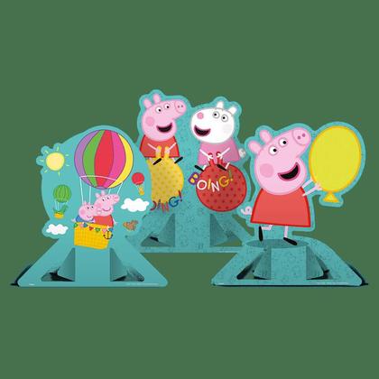 Imagem de Kit festa completo 107pçs decoração Peppa pig aniversário