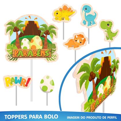 Imagem de Kit Festa completo Decoração DINO BABY Festa + 25 Balão Aniv