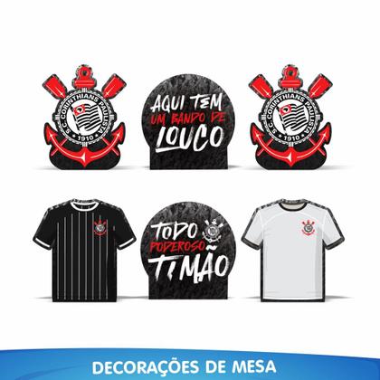 Imagem de Kit festa Corinthians Decoração completa Aniversário 39pçs