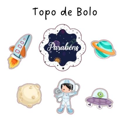 Imagem de Kit Festa Decoração Aniversário Astronauta infantil com caneta
