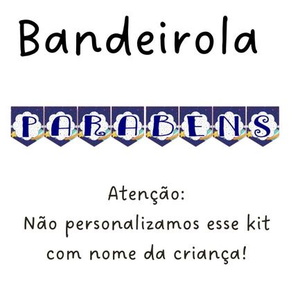 Imagem de Kit Festa Decoração Aniversário Astronauta infantil com caneta