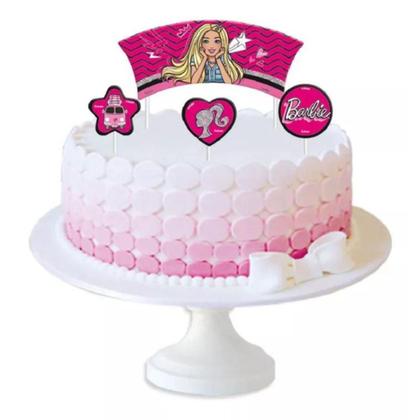 Imagem de Kit Festa Decoração Aniversário Infantil da Barbie 90 Peças