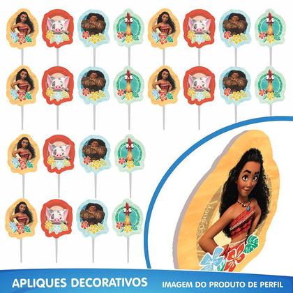 Imagem de Kit festa Decoração aniversário Moana 39 pçs completo em EVA