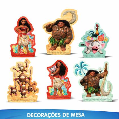 Imagem de Kit festa Decoração aniversário Moana 39 pçs completo em EVA