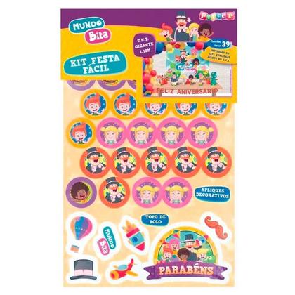 Imagem de Kit festa Decoração aniversário Mundo Bita 39pçs em EVA