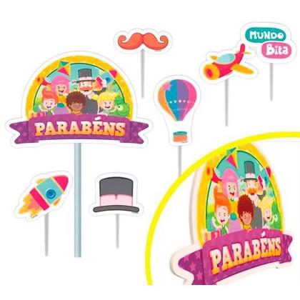 Imagem de Kit festa Decoração aniversário Mundo Bita 39pçs em EVA