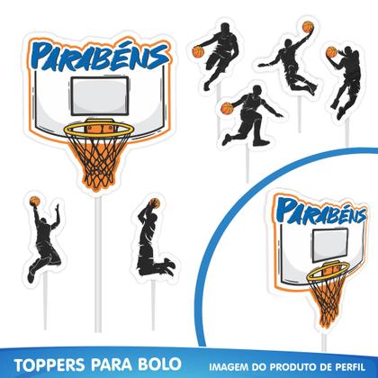 Imagem de Kit Festa Decoração Basquete Festa Aniversário 40 Itens