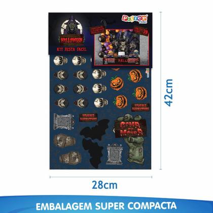 Imagem de Kit Festa Decoração de Halloween Horripilante 39 peças