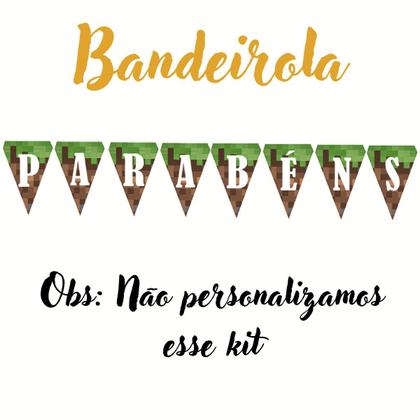 Imagem de Kit festa decoração Minecraft aniversário games