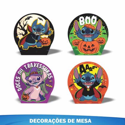 Imagem de Kit Festa Decoração Pronta Stitch Halloween C/ 33 Itens