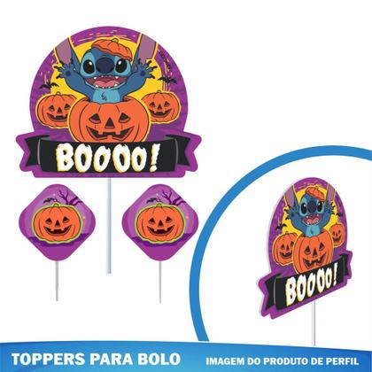 Imagem de Kit Festa Decoração Pronta Stitch Halloween C/ 33 Itens