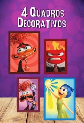 Imagem de Kit Festa Divertidamente 40 Itens Painel + Faixa + Enfeites + Topo de Bolo + Quadrinhos