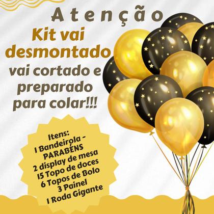 Imagem de Kit festa em casa só um bolinho Princesa Rapunzel enrolados decoração aniversário