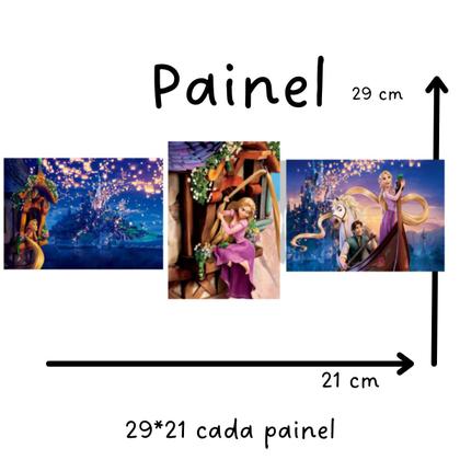 Imagem de Kit festa em casa só um bolinho Princesa Rapunzel enrolados decoração aniversário