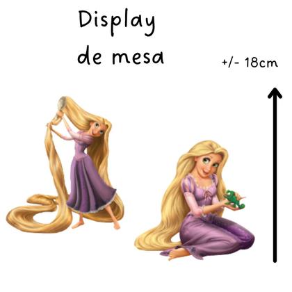 Imagem de Kit festa em casa só um bolinho Princesa Rapunzel enrolados decoração aniversário