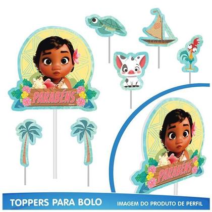 Imagem de Kit Festa Fácil Aniversário Moana Baby 40 Itens - Piffer
