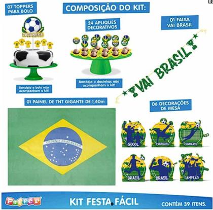 Imagem de Kit Festa Fácil Brasil