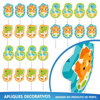 Imagem de Kit Festa Fácil Decoração Dino Baby Aniversário Comemoração - 39 Itens - Piffer