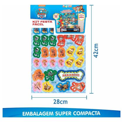 Imagem de Kit Festa Fácil Infantil Decoração Patrulha Canina 