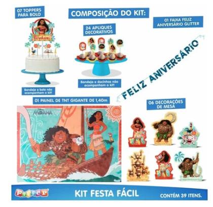 Imagem de Kit Festa Fácil Moana