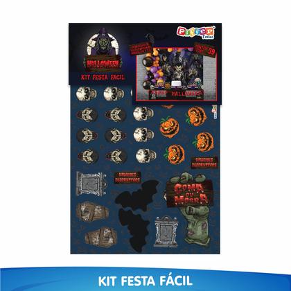 Imagem de Kit Festa HALLOWEEN Decoração HORRIPILANTE 39pçs em Eva