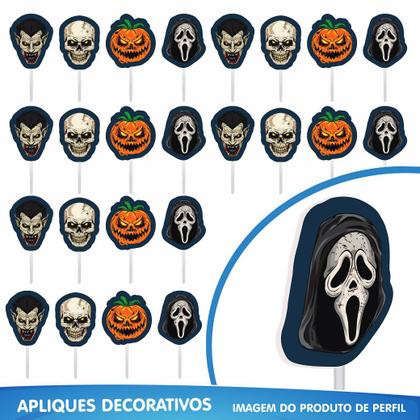 Imagem de Kit Festa HALLOWEEN Decoração HORRIPILANTE 39pçs em Eva