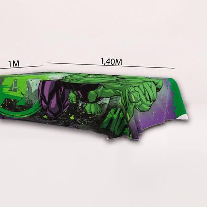 Imagem de Kit festa Hulk Decoração Aniversário Toalha + Painel TNT