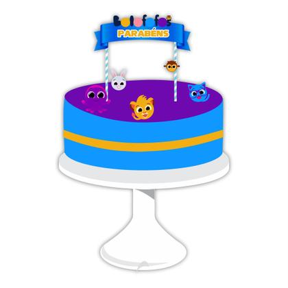 Imagem de Kit Festa Infantil Bolo Fofos Lembrancinha Decoração