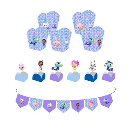 Imagem de Kit Festa Infantil Casa Mágica da Gabby Decoração Lembrancinha