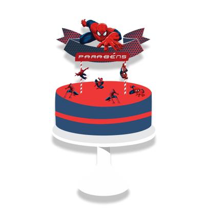 Imagem de Kit festa Infantil Homem Aranha Lembrancinha Decoração Menino