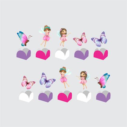 Imagem de Kit Festa Infantil Menina Fadas Decoração Lembrancinha