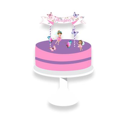 Imagem de Kit Festa Infantil Menina Fadas Decoração Lembrancinha