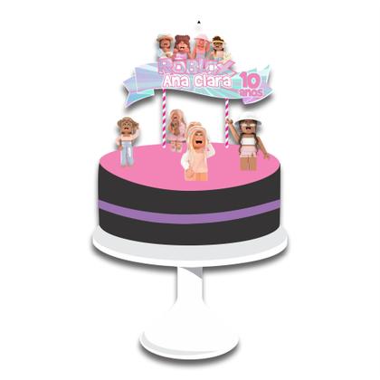 Imagem de Kit Festa Infantil Menina Roblox Decoração Lembrancinha