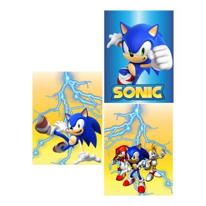 Imagem de Kit Festa Infantil Menino Sonic Decoração Lembrancinha