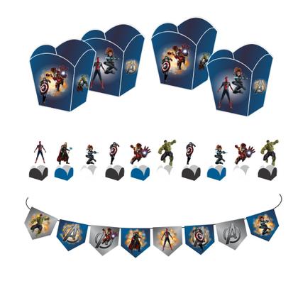 Imagem de Kit Festa Infantil Menino Vingadores Heróis Decoração Lembrancinha