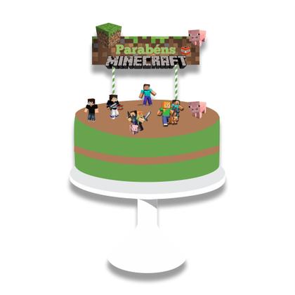 Imagem de Kit Festa Infantil Minecraft Decoração Lembrancinha